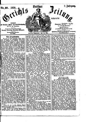 Berliner Gerichts-Zeitung vom 14.05.1859