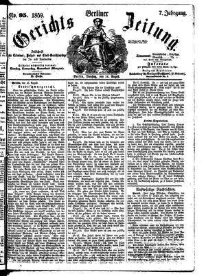 Berliner Gerichts-Zeitung vom 16.08.1859