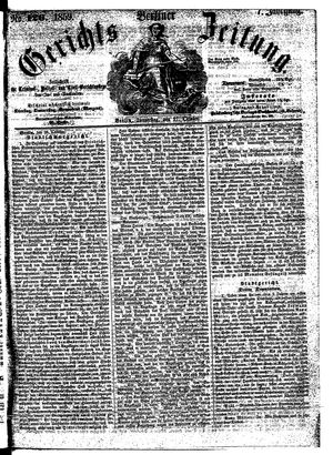 Berliner Gerichts-Zeitung vom 27.10.1859