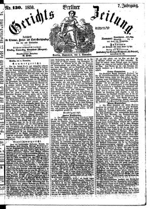 Berliner Gerichts-Zeitung vom 05.11.1859