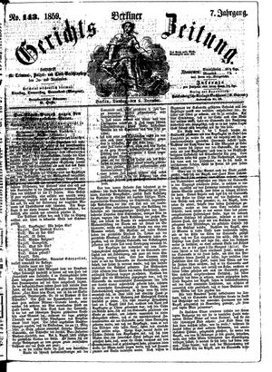 Berliner Gerichts-Zeitung vom 06.12.1859