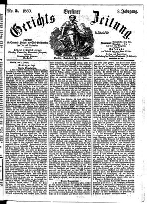 Berliner Gerichts-Zeitung on Jan 7, 1860