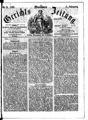 Berliner Gerichts-Zeitung vom 18.02.1860