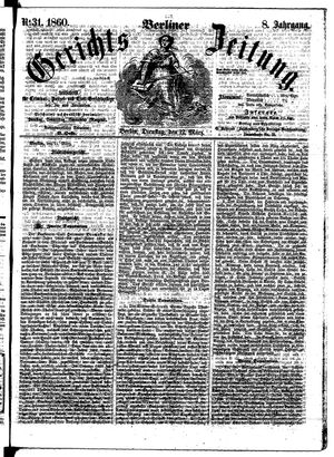 Berliner Gerichts-Zeitung vom 12.03.1860
