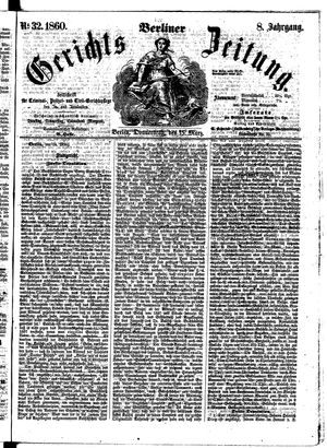 Berliner Gerichts-Zeitung vom 15.03.1860