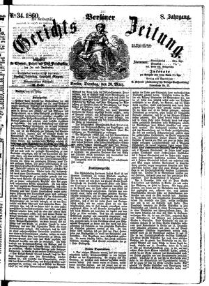 Berliner Gerichts-Zeitung on Mar 20, 1860