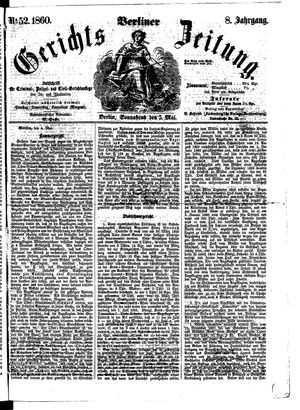Berliner Gerichts-Zeitung vom 05.05.1860