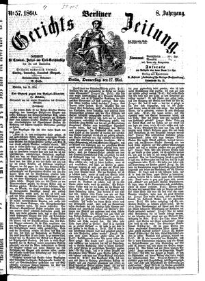 Berliner Gerichts-Zeitung vom 17.05.1860