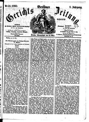 Berliner Gerichts-Zeitung vom 19.05.1860