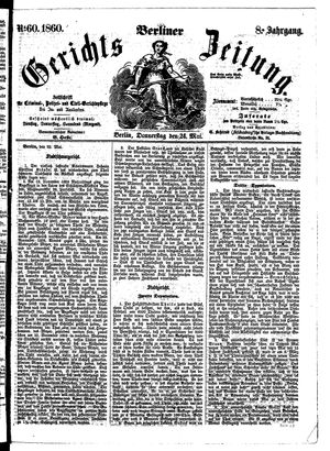 Berliner Gerichts-Zeitung vom 24.05.1860