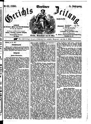 Berliner Gerichts-Zeitung on May 26, 1860