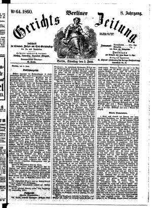 Berliner Gerichts-Zeitung vom 05.06.1860