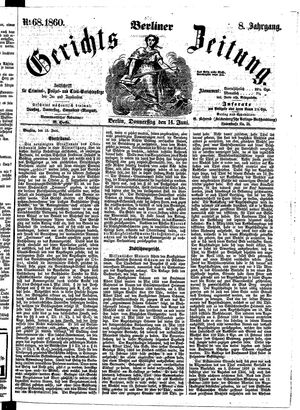 Berliner Gerichts-Zeitung vom 14.06.1860