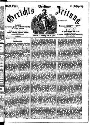 Berliner Gerichts-Zeitung vom 10.07.1860