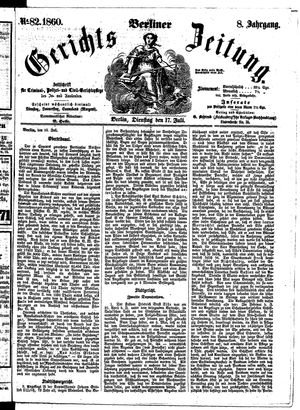 Berliner Gerichts-Zeitung on Jul 17, 1860