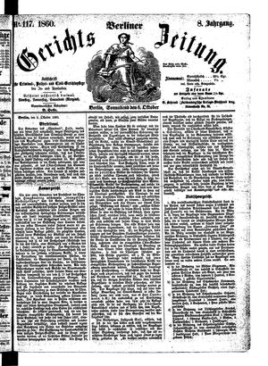 Berliner Gerichts-Zeitung on Oct 6, 1860