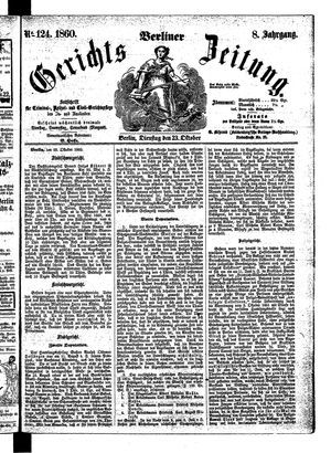 Berliner Gerichts-Zeitung vom 23.10.1860