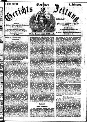 Berliner Gerichts-Zeitung vom 10.11.1860