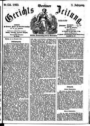Berliner Gerichts-Zeitung vom 15.11.1860