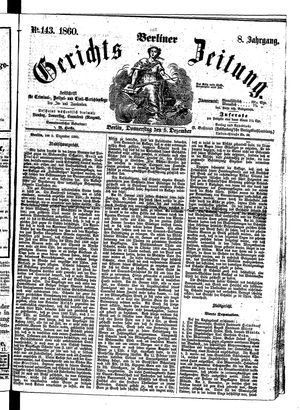 Berliner Gerichts-Zeitung on Dec 6, 1860