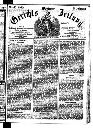 Berliner Gerichts-Zeitung vom 11.12.1860