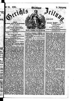 Berliner Gerichts-Zeitung vom 12.02.1861