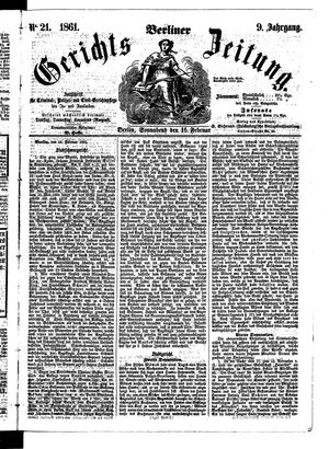 Berliner Gerichts-Zeitung on Feb 16, 1861