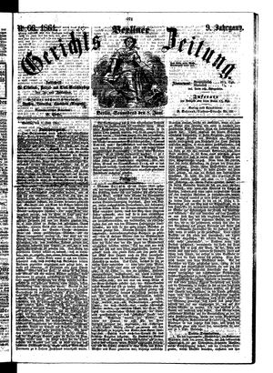 Berliner Gerichts-Zeitung vom 08.06.1861