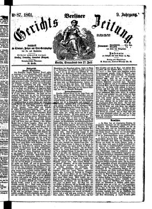 Berliner Gerichts-Zeitung vom 27.07.1861