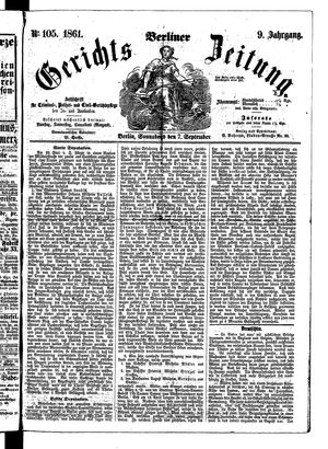 Berliner Gerichts-Zeitung vom 07.09.1861