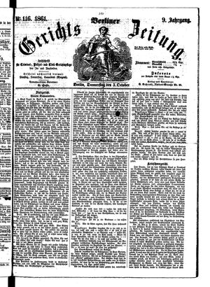 Berliner Gerichts-Zeitung vom 03.10.1861