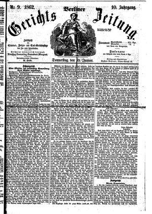 Berliner Gerichts-Zeitung vom 23.01.1862