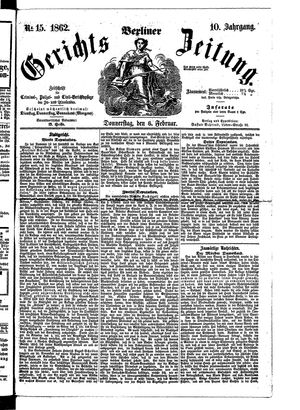 Berliner Gerichts-Zeitung on Feb 6, 1862