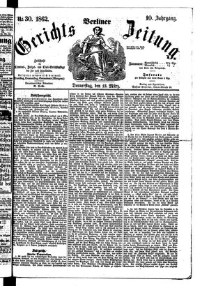 Berliner Gerichts-Zeitung vom 13.03.1862