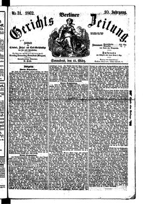 Berliner Gerichts-Zeitung vom 15.03.1862