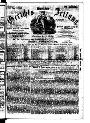 Berliner Gerichts-Zeitung on Mar 29, 1862
