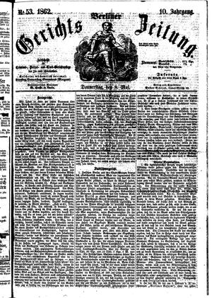 Berliner Gerichts-Zeitung vom 08.05.1862