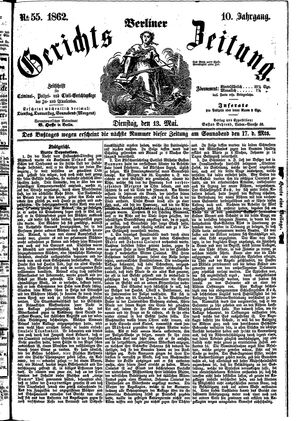 Berliner Gerichts-Zeitung on May 13, 1862