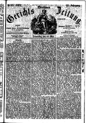 Berliner Gerichts-Zeitung vom 22.05.1862