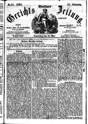 Berliner Gerichts-Zeitung vom 29.05.1862