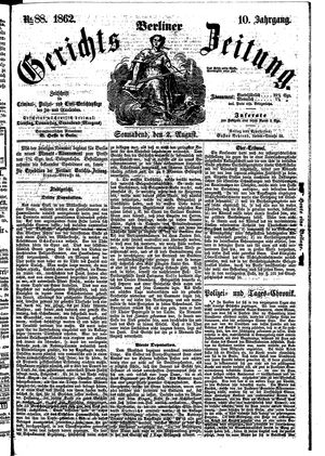 Berliner Gerichts-Zeitung vom 02.08.1862