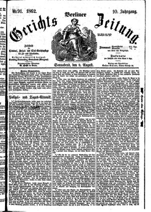 Berliner Gerichts-Zeitung vom 09.08.1862