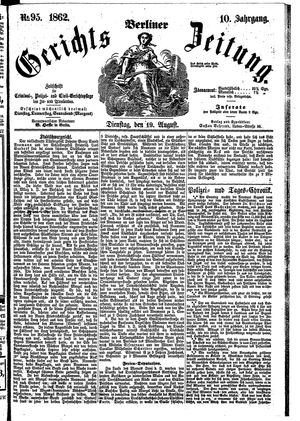 Berliner Gerichts-Zeitung vom 19.08.1862