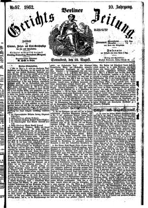Berliner Gerichts-Zeitung vom 23.08.1862