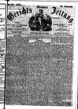 Berliner Gerichts-Zeitung vom 02.10.1862