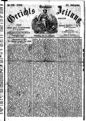 Berliner Gerichts-Zeitung vom 14.10.1862