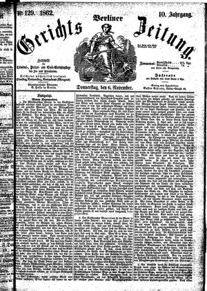 Berliner Gerichts-Zeitung on Nov 6, 1862