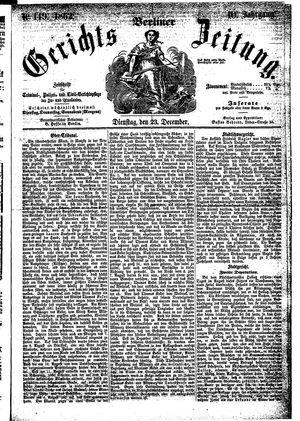 Berliner Gerichts-Zeitung on Dec 23, 1862