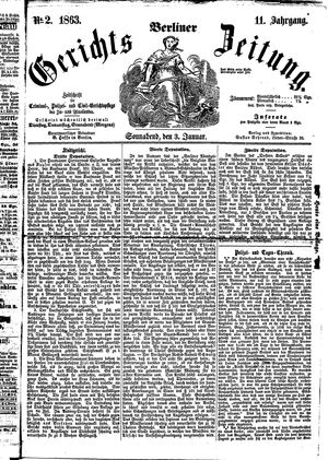 Berliner Gerichts-Zeitung on Jan 3, 1863