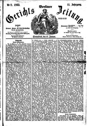 Berliner Gerichts-Zeitung on Jan 17, 1863